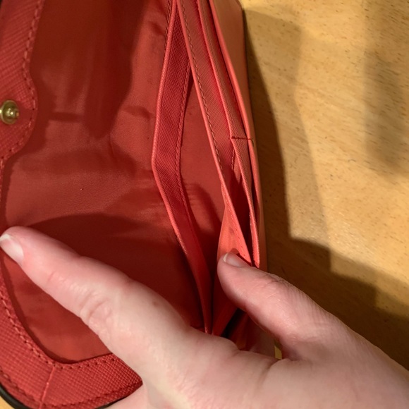 Coach Wallet Coral color - Picture 3 of 6